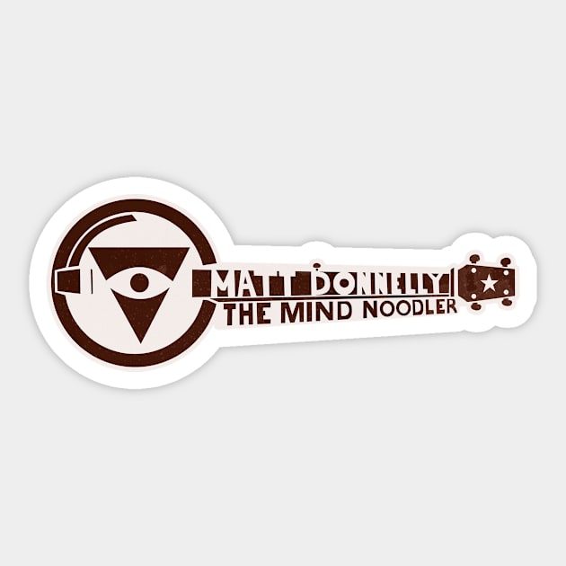 Official: Matt Donnelly The Mind Noodler Pyschic Banjo Sticker by Matt Donnelly: The Mind Noodler